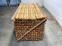 Naaldhouten paal rond ø80 mm x 191 cm - gekroond kdi bruin (143x) - afbeelding 1 van  1
