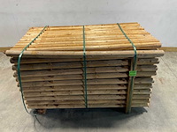 Naaldhouten paal rond ø80 mm x 191 cm - gekroond kdi bruin (143x) - afbeelding 2 van  6