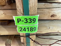 Naaldhouten paal rond ø80 mm x 191 cm - gekroond kdi bruin (143x) - afbeelding 4 van  12