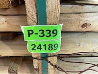 Naaldhouten paal rond ø80 mm x 191 cm - gekroond kdi bruin (143x) - afbeelding 4 van  12