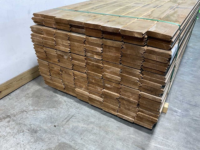 Naaldhouten vloerplanken bruin 28×135×2150 mm - kdi bruin +visbek (183x) - afbeelding 2 van  4