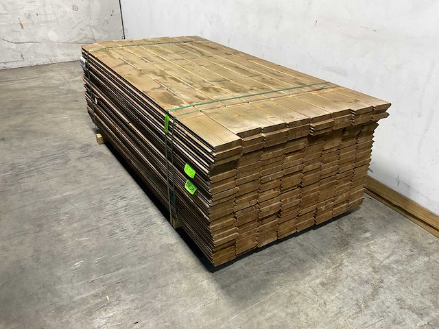 Naaldhouten vloerplanken bruin 28×135×2150 mm - kdi bruin +visbek (184x) - afbeelding 3 van  4