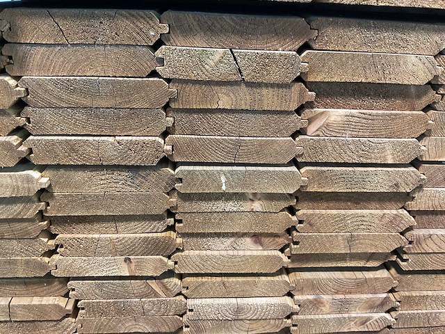 Naaldhouten vloerplanken bruin 28×135×2150 mm - kdi bruin +visbek (184x) - afbeelding 5 van  7