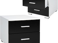 Nachtkastje met 2 laden set van 2 miadomodo, nttsh004a0sw000m - afbeelding 1 van  3