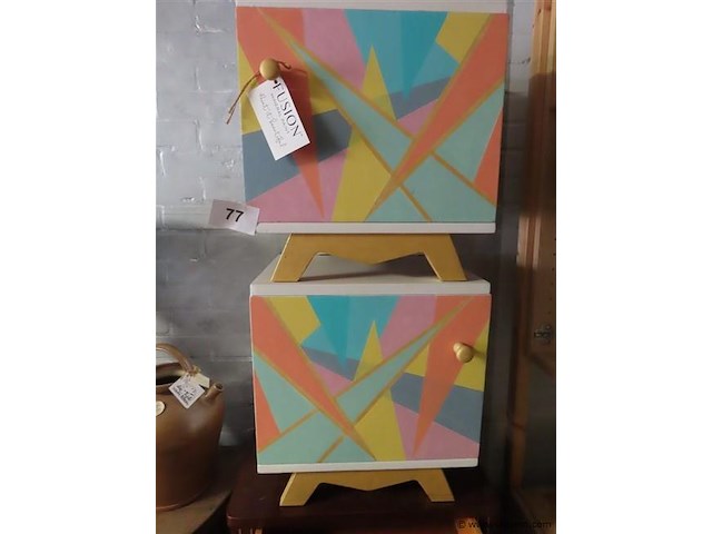 Nachtkastjes 2 stuks - afbeelding 1 van  3