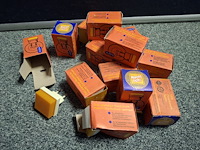 Nachtlampjes 12 stuks oranje vintage