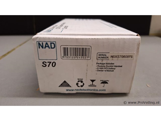 Nad afstandsbediening type silverline s70 - afbeelding 2 van  3