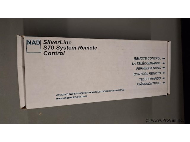 Nad afstandsbediening type silverline s70 - afbeelding 1 van  3