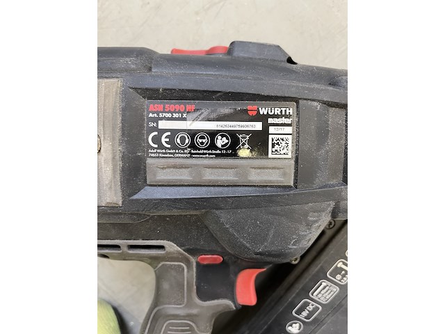 Nageltacker, würth, asn 5090 hf - afbeelding 5 van  5