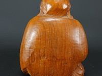 Naïef in hout gesneden happy boeddha - afbeelding 4 van  5