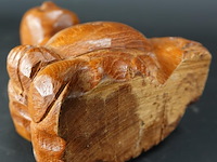 Naïef in hout gesneden happy boeddha - afbeelding 5 van  5