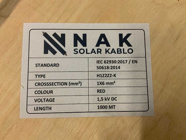 Nak h1z272-k haspel solar kabel (12x) - afbeelding 3 van  3