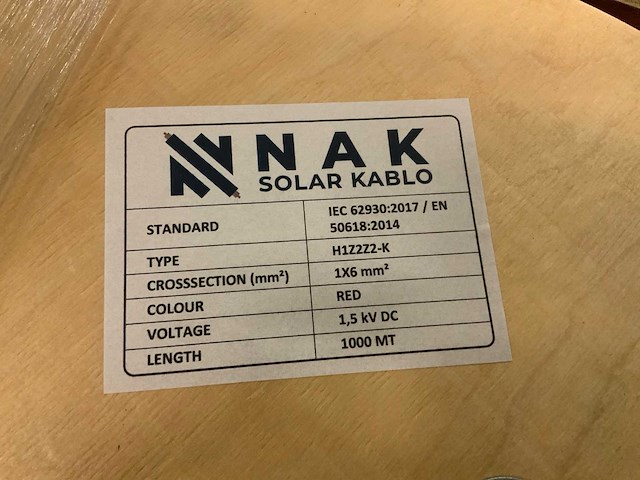 Nak h1z272-k haspel solar kabel (12x) - afbeelding 4 van  4
