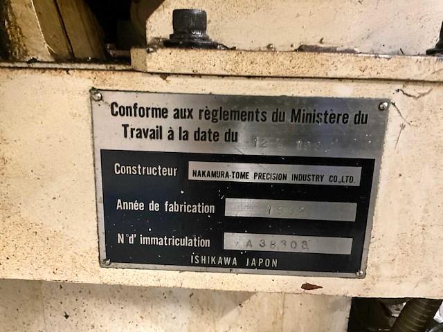 Nakamura tome a380303 cnc-draaibank - afbeelding 13 van  13