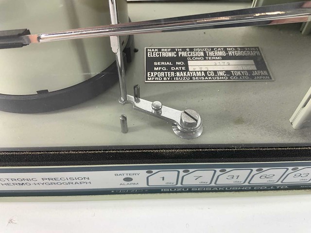 Nakata - (th-6) electronic precision thermo-hygrograph - vintage lab equipment - afbeelding 7 van  7