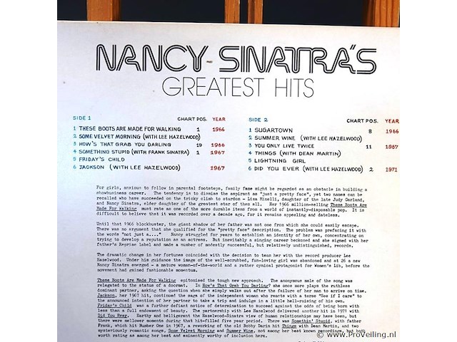 Nancy sinatra's - afbeelding 3 van  5