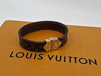 Nano monogram bracelet, louis vuitton, armband, bruin, goud - afbeelding 1 van  10