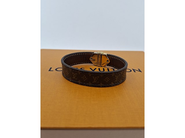 Nano monogram bracelet, louis vuitton, armband, bruin, goud - afbeelding 4 van  10