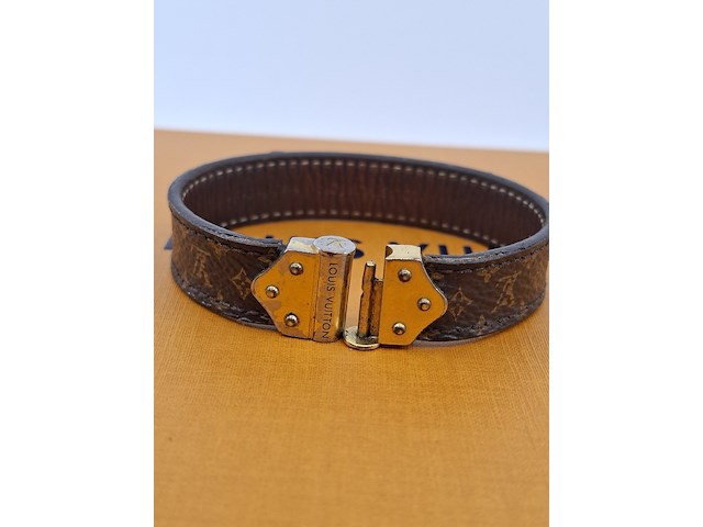 Nano monogram bracelet, louis vuitton, armband, bruin, goud - afbeelding 5 van  10