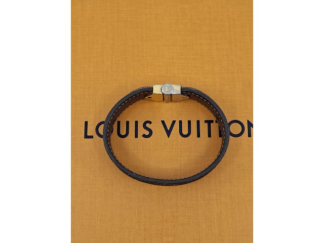 Nano monogram bracelet, louis vuitton, armband, bruin, goud - afbeelding 6 van  10