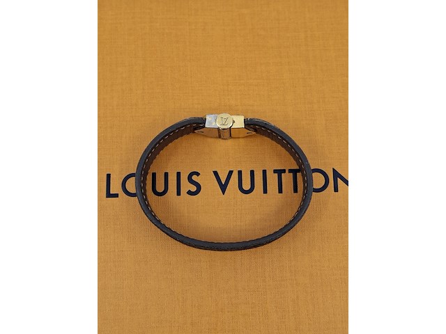 Nano monogram bracelet, louis vuitton, armband, bruin, goud - afbeelding 7 van  10