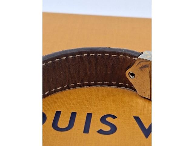 Nano monogram bracelet, louis vuitton, armband, bruin, goud - afbeelding 10 van  10