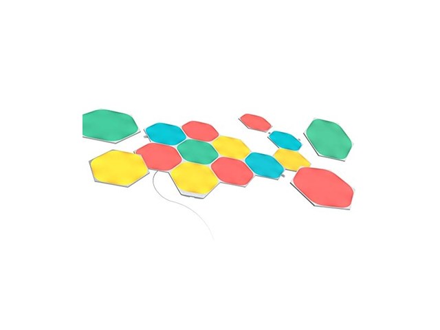 Nanoleaf shapes hexagons starterkit slimme verlichting 15 led/rgb - afbeelding 2 van  5