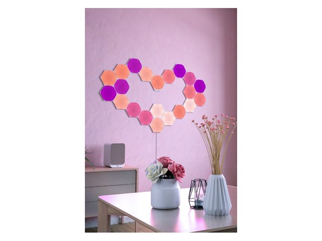 Nanoleaf shapes hexagons starterkit slimme verlichting 15 led/rgb - afbeelding 3 van  5