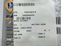 Napa set brake shoes - afbeelding 3 van  3