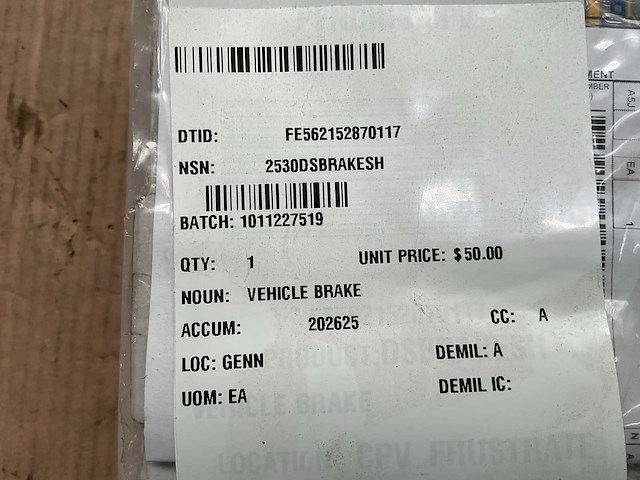 Napa set brake shoes - afbeelding 3 van  3