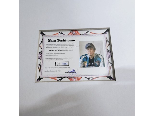 Nara yoshitomo - lithograaf - ''romantic light'' - afbeelding 7 van  7