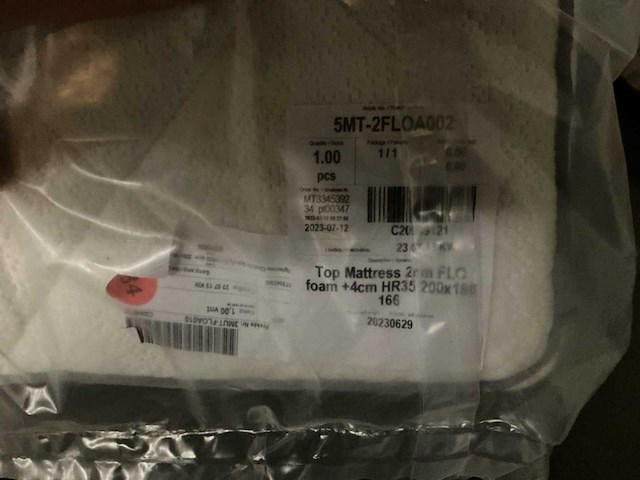 Nasa - broze gel - topper 180x200cm - afbeelding 4 van  4