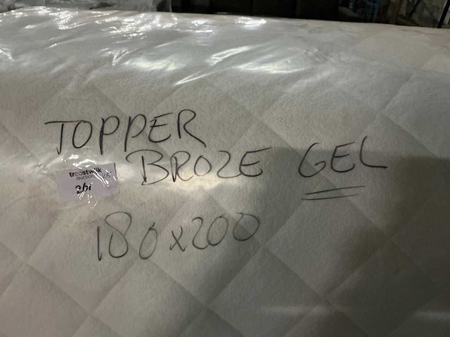 Nasa - broze gel - topper 180x200cm - afbeelding 2 van  4