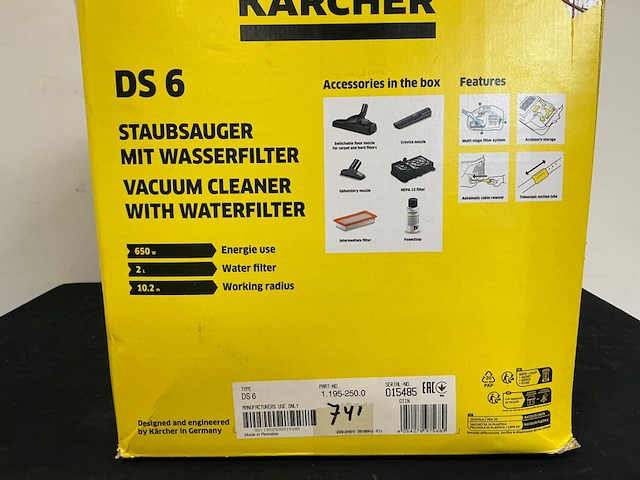 Nat droog zuiger, kärcher, ds 6 - afbeelding 2 van  5