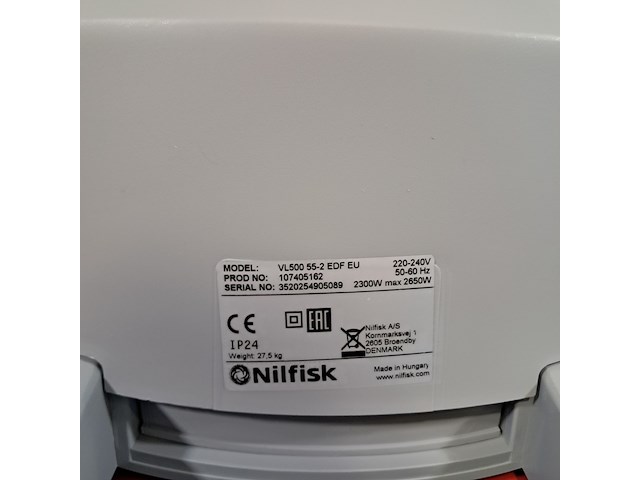 Nat-droog zuiger, nilfisk, vl500 55-2 edf - afbeelding 6 van  9