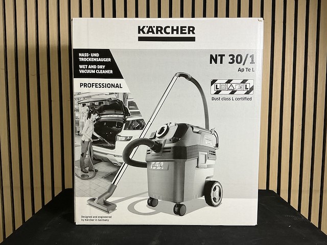Nat-en droogzuiger kärcher, nt 30/1 ap te l, grijs - afbeelding 1 van  5