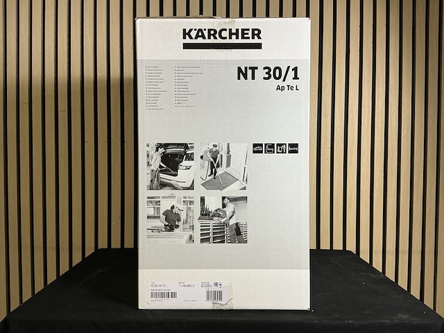 Nat-en droogzuiger kärcher, nt 30/1 ap te l, grijs - afbeelding 2 van  5