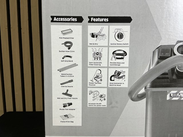 Nat-en droogzuiger kärcher, nt 30/1 ap te l, grijs - afbeelding 5 van  5