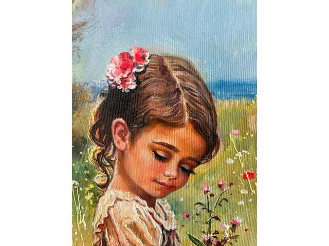 Natalia mas (xx-) "girl in flower meadow" - afbeelding 6 van  8