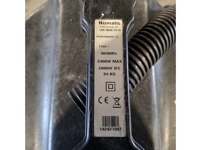 Nat/droogzuiger, numatic, wvd1800dh-2 - afbeelding 5 van  6