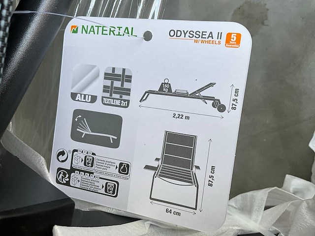 Naterial odyssea ii ligbed (2x) - afbeelding 6 van  7