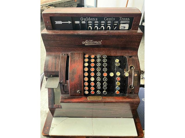 National - ncr - vintage - old skool - cash register - afbeelding 9 van  11