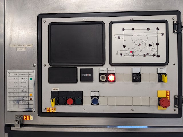 Natlijm etiketeer machine, krones, bonamatic 090857, 1991 - afbeelding 4 van  35