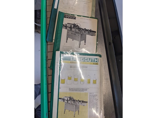 Natlijm etiketeer machine, langguth, e20 - afbeelding 2 van  14