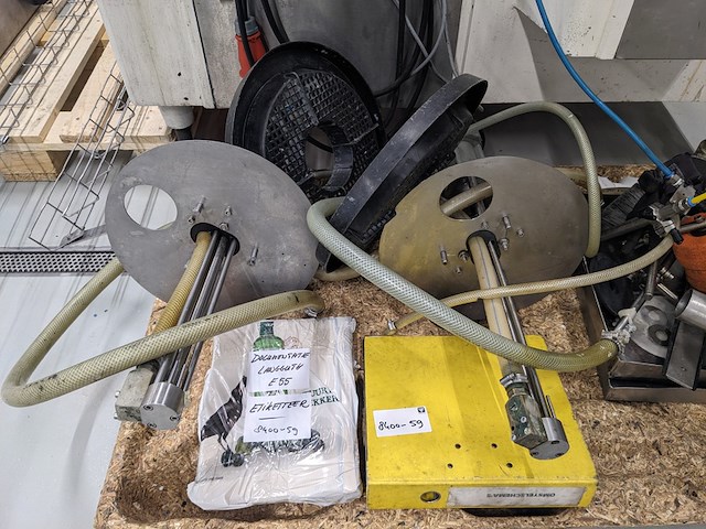 Natlijm etiketeer machine, langguth, e55 - 3/10, wit, 1986 - afbeelding 6 van  22