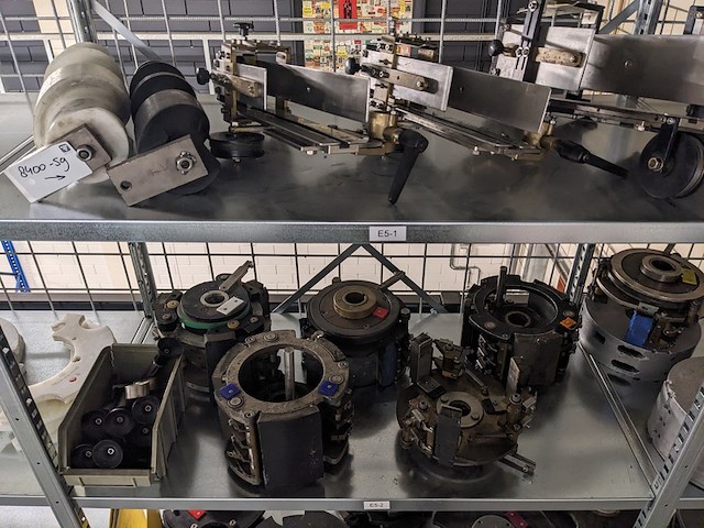 Natlijm etiketeer machine, langguth, e55 - 3/10, wit, 1986 - afbeelding 11 van  22