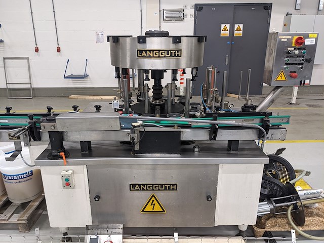 Natlijm etiketeer machine, langguth, e55 - 3/10, wit, 1986 - afbeelding 1 van  22