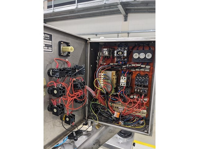 Natlijm etiketeer machine, langguth, e55 - 3/10, wit, 1986 - afbeelding 21 van  22