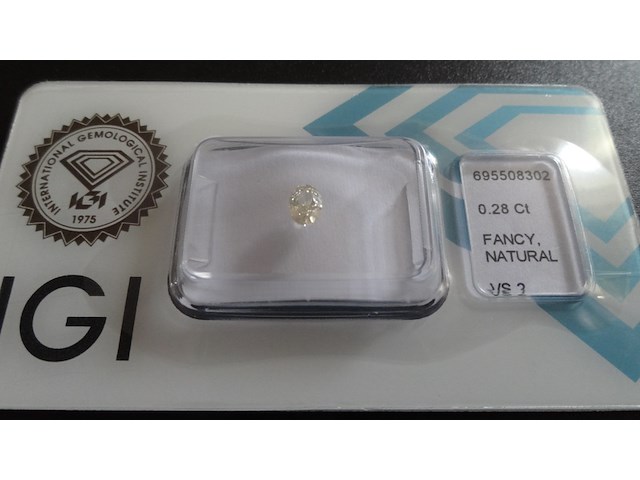 Natural diamond | 0.28ct ( igi gecertificeerd ) - afbeelding 2 van  8