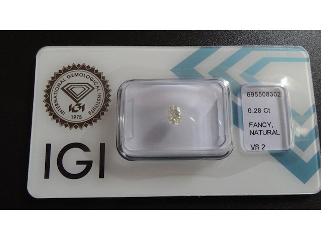 Natural diamond | 0.28ct ( igi gecertificeerd ) - afbeelding 1 van  8